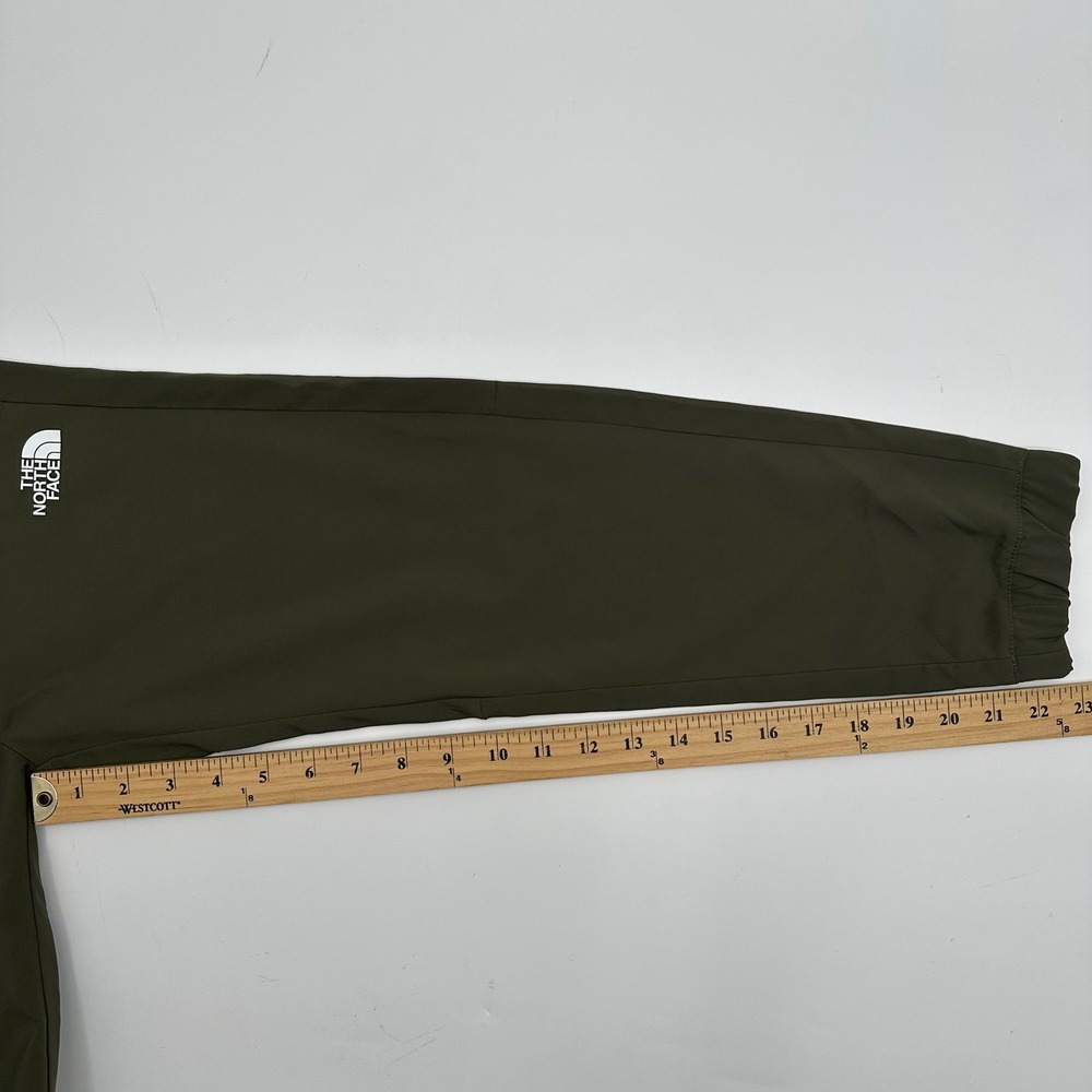 The North Face Boys Olive Green Circular Design Joggers Hiking Pants Size M 10 - Picture 8 of 12